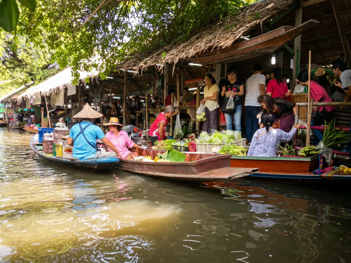 Bangkok Floating Market (Weekend only)